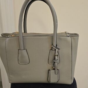 Chic Gray Satchel Bag